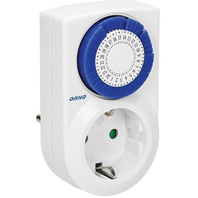 Orno PRE-427 Minuterie mécanique Prise Schuko (Type F) 3500W, minuterie d'intervalle de 30 Min - Publicité Orno PRE-427 Minuterie mécanique Prise Schuko (Type F) 3500W, minuterie d'intervalle de 30 Min - Publicité