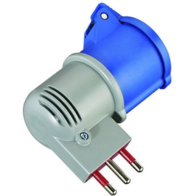Electraline 80958 Adaptateur Prise Italienne Grande 16 A Prise Industrielle IEC avec Couvercle Convient pour Caravane, Camping, Caravane, Bateau, Chantier Gris - Publicité Electraline 80958 Adaptateur Prise Italienne Grande 16 A Prise Industrielle IEC avec Couvercle Convient pour Caravane, Camping, Caravane, Bateau, Chantier Gris - Publicité