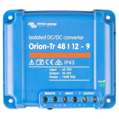 Convertisseur isolé Victron Energy Orion-Tr 48/12-9A - CC-CC - Publicité Convertisseur isolé Victron Energy Orion-Tr 48/12-9A - CC-CC - Publicité