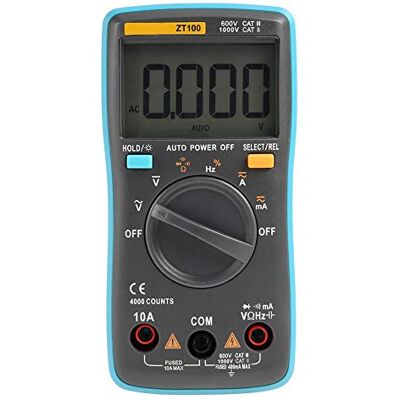Walfront Multimètre Digital, Multimètre Numérique Portable Multi-testeur Testeur de Tension AC/DC/Résistance ZT100/ZT101/ZT102 Testeur Multimètre Numérique LCD(ZT100) - Publicité Walfront Multimètre Digital, Multimètre Numérique Portable Multi-testeur Testeur de Tension AC/DC/Résistance ZT100/ZT101/ZT102 Testeur Multimètre Numérique LCD(ZT100) - Publicité