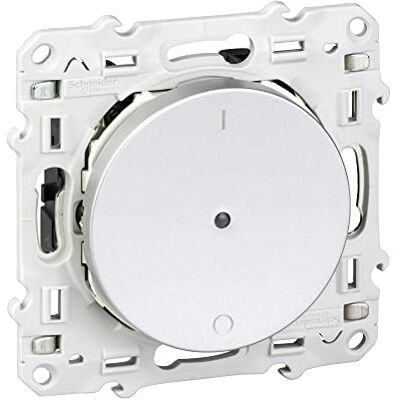Schneider - S530566 - Alu - 2W - Bouton-poussoir - Publicité Schneider - S530566 - Alu - 2W - Bouton-poussoir - Publicité