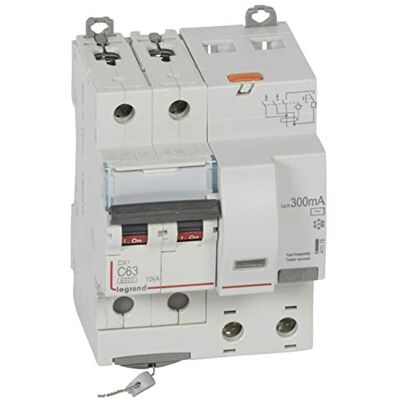 Legrand 411178 Disjoncteur différentiel monobloc DX³6000 10kA arrivée haute et départ bas à vis, 2P, 230V à 400V, 63A typeAC,-300mA - Publicité Legrand 411178 Disjoncteur différentiel monobloc DX³6000 10kA arrivée haute et départ bas à vis, 2P, 230V à 400V, 63A typeAC,-300mA - Publicité