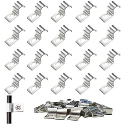 MINGBOLIN 75 Pièces Colliers de Serrage en U,Attache de Fixation pour Tube en U Colliers de Fixation en Métal Collier de Serrage Inox,Trou Unique,pour Câbles,Tuyaux,Grillage (6mm) - Publicité MINGBOLIN 75 Pièces Colliers de Serrage en U,Attache de Fixation pour Tube en U Colliers de Fixation en Métal Collier de Serrage Inox,Trou Unique,pour Câbles,Tuyaux,Grillage (6mm) - Publicité