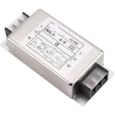 DRJBBODVQ Filtre d'alimentation monophasé 10A 20A 30A 40A, bornier, filtre à trois étages, monophasé, trois étages, 220V(40A) - Publicité DRJBBODVQ Filtre d'alimentation monophasé 10A 20A 30A 40A, bornier, filtre à trois étages, monophasé, trois étages, 220V(40A) - Publicité