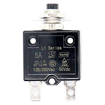Ntcpefy 1 X 5A Disjoncteur 12V / 24V De Panneau De Disjoncteur Thermique Réarmable À Bouton -Poussoir avec Bouchon Étanche - Publicité Ntcpefy 1 X 5A Disjoncteur 12V / 24V De Panneau De Disjoncteur Thermique Réarmable À Bouton -Poussoir avec Bouchon Étanche - Publicité