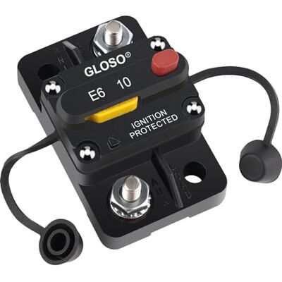 GLOSO Disjoncteur Réinitialisation manuelle étanche Interrupteurs bateau voiture 10 AMP E69 - Publicité GLOSO Disjoncteur Réinitialisation manuelle étanche Interrupteurs bateau voiture 10 AMP E69 - Publicité