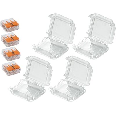 Zenitech Lot de 4 boîtiers de Connexion étanches IPX8 3 entrées S221 Wago - Publicité Zenitech Lot de 4 boîtiers de Connexion étanches IPX8 3 entrées S221 Wago - Publicité