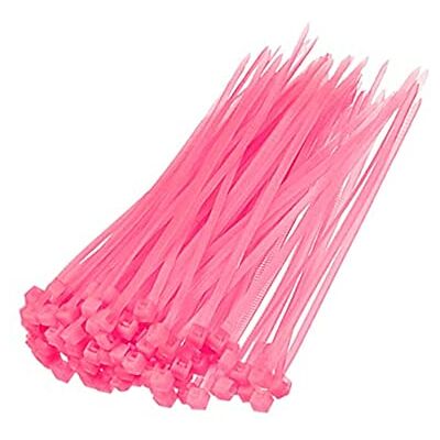 Sun Lot de 100 serre-câbles en nylon autobloquants de 2,5 x 100/150/200 mm de couleurs assorties (2,5 x 200 mm, rose) - Publicité Sun Lot de 100 serre-câbles en nylon autobloquants de 2,5 x 100/150/200 mm de couleurs assorties (2,5 x 200 mm, rose) - Publicité