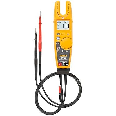 Fluke Testeur de fourche ouverte ergonomique T6-600 avec technologie True-RMS et FieldSense Mesure la tension sans câbles de test - Publicité Fluke Testeur de fourche ouverte ergonomique T6-600 avec technologie True-RMS et FieldSense Mesure la tension sans câbles de test - Publicité