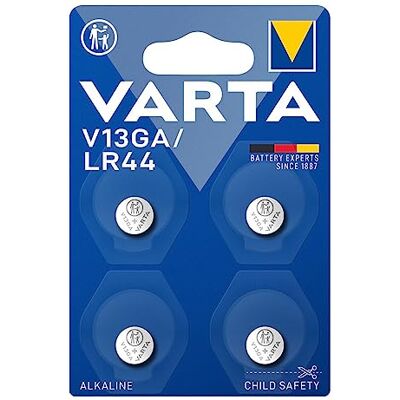 Varta LR44 - Pile alcaline, lot de 4 - Publicité Varta LR44 - Pile alcaline, lot de 4 - Publicité