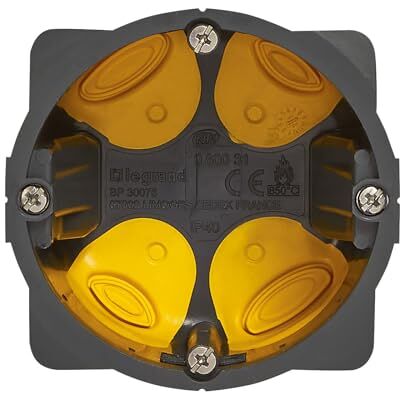 Legrand Boîte Eco Batibox, Profondeur 50mm, Diamètre De Perçage 67mm, Montage À Vis Ou À Griffes, Matières Recyclées Réduisant L'Impact Carbone - Publicité Legrand Boîte Eco Batibox, Profondeur 50mm, Diamètre De Perçage 67mm, Montage À Vis Ou À Griffes, Matières Recyclées Réduisant L'Impact Carbone - Publicité