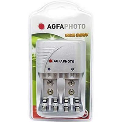 AgfaPhoto 140-849959 énergie de Valeur Chargeur AA/AAA/9V sans Batterie - Publicité AgfaPhoto 140-849959 énergie de Valeur Chargeur AA/AAA/9V sans Batterie - Publicité