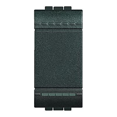 Bticino L4005A Poussoir à Bascule Livinglight Contact NO, 10A, 250V, 1 Module, Anthracite, Lot de 10 - Publicité Bticino L4005A Poussoir à Bascule Livinglight Contact NO, 10A, 250V, 1 Module, Anthracite, Lot de 10 - Publicité