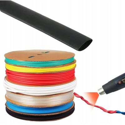 Rosfix Gaine Thermorétractable 7mm 1m – Rapport 2:1, Noir, Autoextinguible Isolation Électrique, Étanchéité, Protection UV Pour Électronique, Auto, Bricolage Accessoire Électrique - Publicité Rosfix Gaine Thermorétractable 7mm 1m – Rapport 2:1, Noir, Autoextinguible Isolation Électrique, Étanchéité, Protection UV Pour Électronique, Auto, Bricolage Accessoire Électrique - Publicité