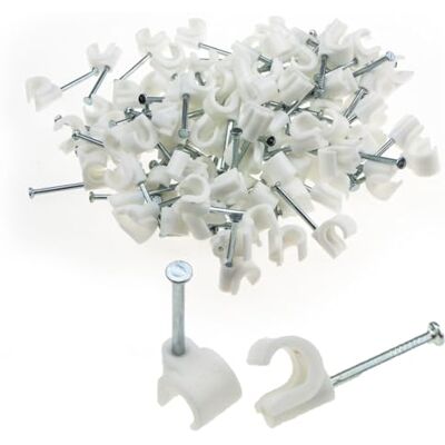 kenable - Cable Clip Hook 7-10mm Round - Blanc - 100 Pièces - Cable clip - Publicité kenable - Cable Clip Hook 7-10mm Round - Blanc - 100 Pièces - Cable clip - Publicité