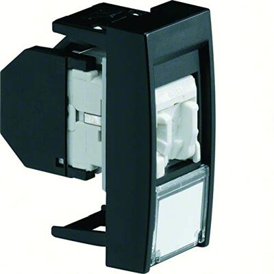 Hager Systo – Prise RJ45 Catégorie 6 UTP Systo 1 module noir - Publicité Hager Systo – Prise RJ45 Catégorie 6 UTP Systo 1 module noir - Publicité