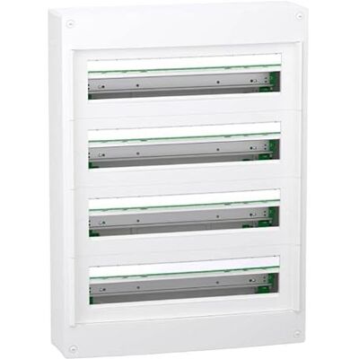 Schneider Electric Coffret en saillie PrismaSeT XS 4 rangées 24 modules Sans porte - Publicité Schneider Electric Coffret en saillie PrismaSeT XS 4 rangées 24 modules Sans porte - Publicité