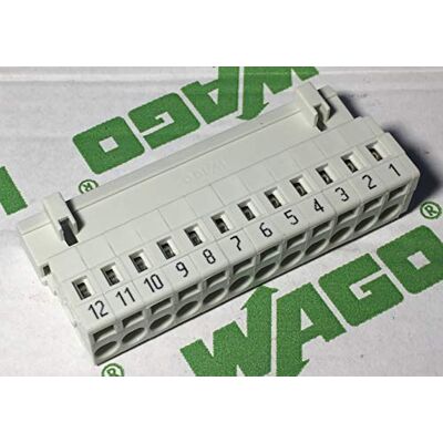 WAGO 721-612/000-043 Connecteur mâle 12 pôles 100% protégé contre le mismating 2,5mm² Pas: 5mm - Publicité WAGO 721-612/000-043 Connecteur mâle 12 pôles 100% protégé contre le mismating 2,5mm² Pas: 5mm - Publicité