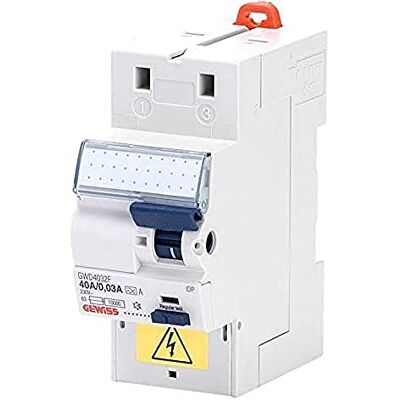 GEWISS Interrupteur Différentiel ID 2P, 40A, A/0.03, 2m Fixmatic - Publicité GEWISS Interrupteur Différentiel ID 2P, 40A, A/0.03, 2m Fixmatic - Publicité