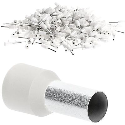 Kalitec 100 pièces AE1612WS manchons de gaine isolés 16,0 mm² 12 mm de long blancs Fabriqué en Allemagne Qualité industrielle - Publicité Kalitec 100 pièces AE1612WS manchons de gaine isolés 16,0 mm² 12 mm de long blancs Fabriqué en Allemagne Qualité industrielle - Publicité
