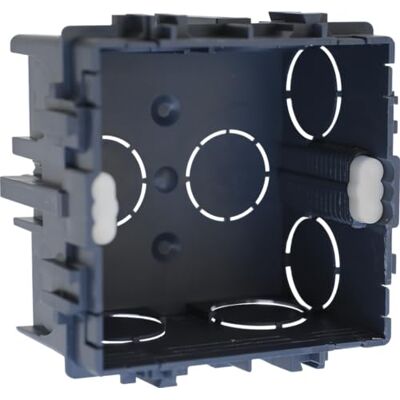 Eur ohm Boite d'encastrement pour maçonnerie XL Tradi 1 poste 75x75 Profondeur 50mm - Publicité Eur ohm Boite d'encastrement pour maçonnerie XL Tradi 1 poste 75x75 Profondeur 50mm - Publicité