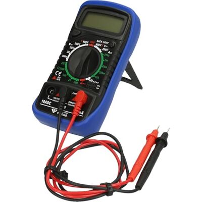 BRILLIANT TOOLS Multimètre Digital Compact pour Toutes Tâches de Mesures BT122900 Mode Mémoire Conservation de Données Protection Contre Surcharges Bloc Batterie 9V Bleu/Noir - Publicité BRILLIANT TOOLS Multimètre Digital Compact pour Toutes Tâches de Mesures BT122900 Mode Mémoire Conservation de Données Protection Contre Surcharges Bloc Batterie 9V Bleu/Noir - Publicité