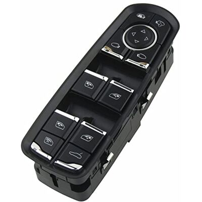 CAVINBDZ Interrupteur Leve Vitre Pour Porsche Pour Panamera Pour Cayenne Pour Macan 7PP959858AE Commutateur De Commande De Fenêtre Principale Bouton Électrique(With Glass Lock) - Publicité CAVINBDZ Interrupteur Leve Vitre Pour Porsche Pour Panamera Pour Cayenne Pour Macan 7PP959858AE Commutateur De Commande De Fenêtre Principale Bouton Électrique(With Glass Lock) - Publicité