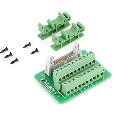 Walfront 20Pin Interface PLC, IDC20P Connecteur de Bloc de Jonction de Module de Carte de Dérivation d'Embase Mâle avec Support - Publicité Walfront 20Pin Interface PLC, IDC20P Connecteur de Bloc de Jonction de Module de Carte de Dérivation d'Embase Mâle avec Support - Publicité
