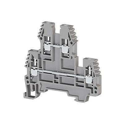 IMO Borne de jonction deux étage à vis 2,5mm² pas 5mm grise - Publicité IMO Borne de jonction deux étage à vis 2,5mm² pas 5mm grise - Publicité