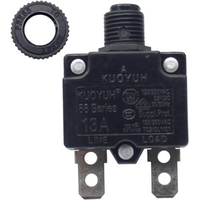 Circuit Breakers KUOYUH Disjoncteur série 88 125/250 VAC 50/60 Hz (1 pièce) (13 A) - Publicité Circuit Breakers KUOYUH Disjoncteur série 88 125/250 VAC 50/60 Hz (1 pièce) (13 A) - Publicité