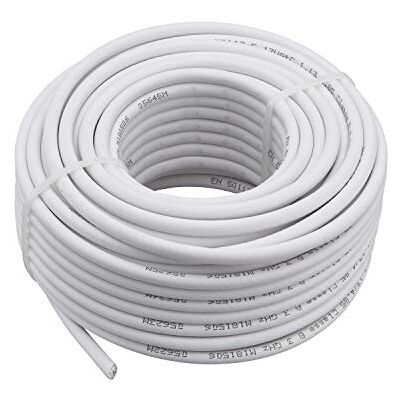 DEBFLEX Bobinot de câble Bobine de fils électrique Câble électrique Couronne de câble Bobinot de 25 mètres de Cable Télé 17 Vatc Blanc 225341 - Publicité DEBFLEX Bobinot de câble Bobine de fils électrique Câble électrique Couronne de câble Bobinot de 25 mètres de Cable Télé 17 Vatc Blanc 225341 - Publicité