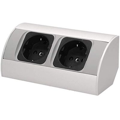 Orno - OR-AE-1303/G(GS) - Argent - 0.6m - multiprise - Publicité Orno - OR-AE-1303/G(GS) - Argent - 0.6m - multiprise - Publicité