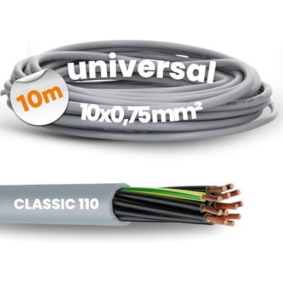 Lapp Ölflex Classic 110 Câble de Commande en PVC 10 x 0,75 mm² Avec Conducteur de Protection Vert et Jaune 10 G0,75 mm² I 10 Fils - Publicité Lapp Ölflex Classic 110 Câble de Commande en PVC 10 x 0,75 mm² Avec Conducteur de Protection Vert et Jaune 10 G0,75 mm² I 10 Fils - Publicité