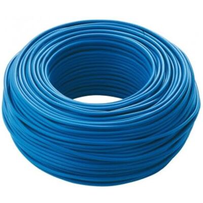 Electron 25 mètres, 1x6 mm², bleu, câble électrique unipolaire, cordon, CPR, écheveau fil électrique FS17, cuivre, système électrique civil, maison, appartement, construction, isolant, haute qualité - Publicité Electron 25 mètres, 1x6 mm², bleu, câble électrique unipolaire, cordon, CPR, écheveau fil électrique FS17, cuivre, système électrique civil, maison, appartement, construction, isolant, haute qualité - Publicité
