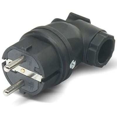 PCE Fiche coudée SK 230 V/16 A IP44 en caoutchouc solide. Publicité PCE Fiche coudée SK 230 V/16 A IP44 en caoutchouc solide. Publicité