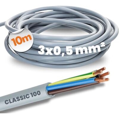 Lapp Ölflex Classic 100 Câble de Commande 3 x 0,5 mm² Avec Conducteur de Protection Vert et Jaune 3G0,5 mm² I Câble en PVC à Code Couleur 3 Fils 10 m - Publicité Lapp Ölflex Classic 100 Câble de Commande 3 x 0,5 mm² Avec Conducteur de Protection Vert et Jaune 3G0,5 mm² I Câble en PVC à Code Couleur 3 Fils 10 m - Publicité
