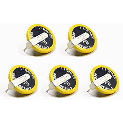 EEMB LIR2032H Batterie Rechargeable avec 5 Piles Bouton Lithium-ION 3,7 V avec languettes à souder 70 mAh Peut remplacer ML2032 pour Montre Porte-clés à Distance de Voiture - Publicité EEMB LIR2032H Batterie Rechargeable avec 5 Piles Bouton Lithium-ION 3,7 V avec languettes à souder 70 mAh Peut remplacer ML2032 pour Montre Porte-clés à Distance de Voiture - Publicité
