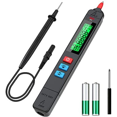 BSIDE Testeur de tension sans contact écran 3 résultats Multimètre automatique Portable Voltmètre Meusure Tension CA CC Résistance Fréquence Continuité NCV Fil sous tension avec lampe de poche - Publicité BSIDE Testeur de tension sans contact écran 3 résultats Multimètre automatique Portable Voltmètre Meusure Tension CA CC Résistance Fréquence Continuité NCV Fil sous tension avec lampe de poche - Publicité
