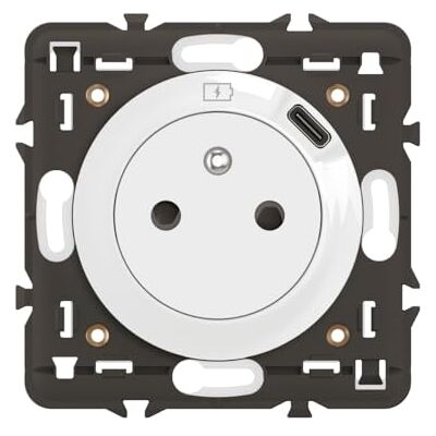 Legrand Prise Electrique Murale avec Terre Céliane Surface avec Prise Chargeur USB 7,5W intégré Prise Affleurante avec Socle Rétractable A compléter d'un support et d'une Plaque Blanc - Publicité Legrand Prise Electrique Murale avec Terre Céliane Surface avec Prise Chargeur USB 7,5W intégré Prise Affleurante avec Socle Rétractable A compléter d'un support et d'une Plaque Blanc - Publicité