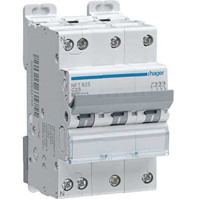 HAGER - NGT840 - 40A - 3P+N - Disjoncteur - Publicité HAGER - NGT840 - 40A - 3P+N - Disjoncteur - Publicité
