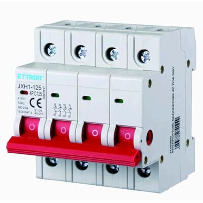 Electron Interrupteur de sectionneur modulaire 125A, 4P 4 pôles, occupe 4 modules DIN, 380 V 415 V AC, interrupteur d'isolation - Publicité Electron Interrupteur de sectionneur modulaire 125A, 4P 4 pôles, occupe 4 modules DIN, 380 V 415 V AC, interrupteur d'isolation - Publicité