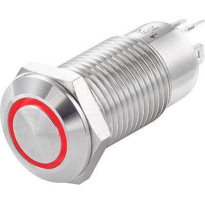 TRU Components TC-7494672 TC-GQ12-CH-10ZE/J/R/12V/S Bouton-poussoir 36 V/DC 1 A 1 x Off/On à accrochage rouge IP40 1 pc - Publicité TRU Components TC-7494672 TC-GQ12-CH-10ZE/J/R/12V/S Bouton-poussoir 36 V/DC 1 A 1 x Off/On à accrochage rouge IP40 1 pc - Publicité