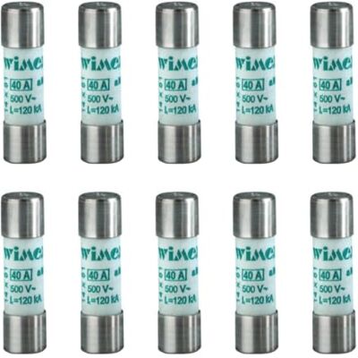 Electron Lot de 10 fusibles, cylindrique 14 x 51 mm, 690 V 20 A, industriel et civil, utilisation aM, protection courants d'appel, moteurs, transformateurs, en céramique, stéatite, puissance interruption 80KA - Publicité Electron Lot de 10 fusibles, cylindrique 14 x 51 mm, 690 V 20 A, industriel et civil, utilisation aM, protection courants d'appel, moteurs, transformateurs, en céramique, stéatite, puissance interruption 80KA - Publicité