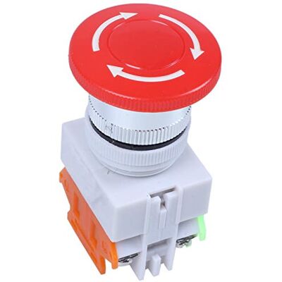 Vocdikficy Rouge Champignon Bouchon 1NO 1NC Arret d'Urgence Commutateur de Bouton Poussoir AC 660V 10A - Publicité Vocdikficy Rouge Champignon Bouchon 1NO 1NC Arret d'Urgence Commutateur de Bouton Poussoir AC 660V 10A - Publicité