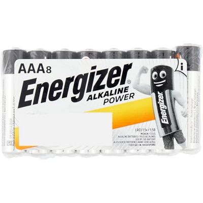 Energizer blister 8 piles Classic, alcalines, 1,5 V AAA - Publicité Energizer blister 8 piles Classic, alcalines, 1,5 V AAA - Publicité