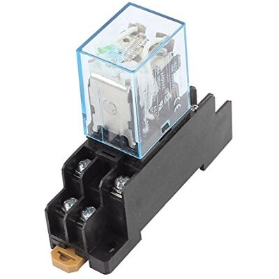 Unbekannt Iec255 DC 12 V Coil 8pin DPDT électromagnétique Relais de puissance W Socket Base - Publicité Unbekannt Iec255 DC 12 V Coil 8pin DPDT électromagnétique Relais de puissance W Socket Base - Publicité