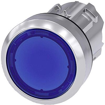 Siemens 3SU1051-0AB50-0AA0 ILLUMINATED PB, 22MM, ROUND, METAL, SHINY, BLUE, FLAT BUTTON, MOMENTARY CONTACT TYPE - Publicité Siemens 3SU1051-0AB50-0AA0 ILLUMINATED PB, 22MM, ROUND, METAL, SHINY, BLUE, FLAT BUTTON, MOMENTARY CONTACT TYPE - Publicité