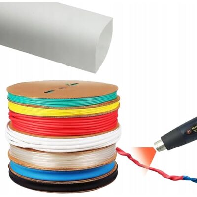 Rosfix Gaine Thermorétractable 3mm Blanche 1m – Rapport 2:1, Isolation 1000V Résistante UV, Étanche, Autoextinguible Pour Électronique, Auto, Bricolage Accessoire Électrique - Publicité Rosfix Gaine Thermorétractable 3mm Blanche 1m – Rapport 2:1, Isolation 1000V Résistante UV, Étanche, Autoextinguible Pour Électronique, Auto, Bricolage Accessoire Électrique - Publicité