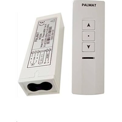 PALMAT Récepteur à commande radio sans fil pour moteur tubulaire de volet roulant avec 1 émetteur à 1 seul canal radio - Publicité PALMAT Récepteur à commande radio sans fil pour moteur tubulaire de volet roulant avec 1 émetteur à 1 seul canal radio - Publicité