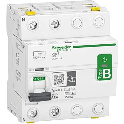 Schneider Electric Acti9 iID interrupteur différentiel 2P 25A 300mA type B SI 400V A9Z64225 - Publicité Schneider Electric Acti9 iID interrupteur différentiel 2P 25A 300mA type B SI 400V A9Z64225 - Publicité